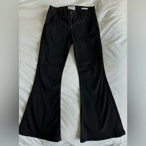Frame black cropped denim pants